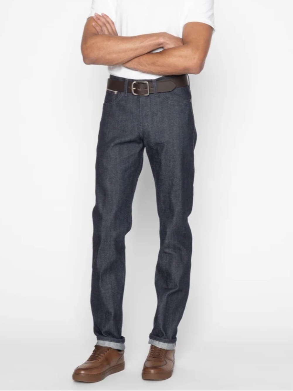 Naked & Famous Denim Dark Indigo Straight-Leg Jeans